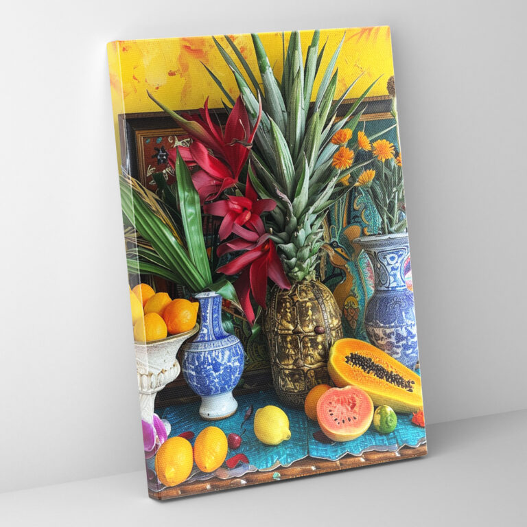 Frida Kahlo Style Canvas Print - Frida Kahlo, Canvas Wall Art, Wall Decoration, Frida Kahlo Style