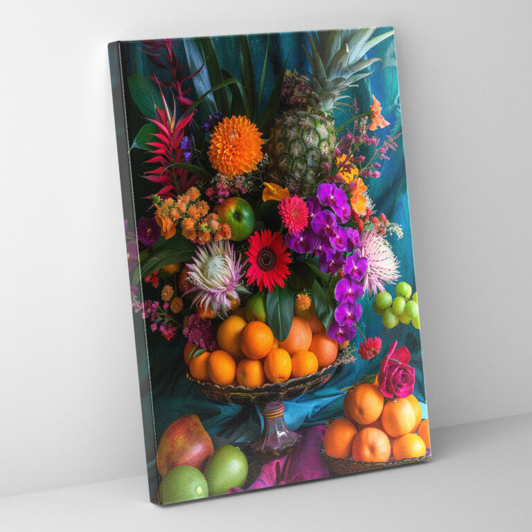 Frida Kahlo Style Canvas Print - Frida Kahlo, Canvas Wall Art, Frida Kahlo Style, Canvas Print