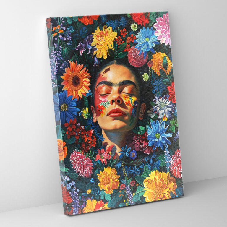 Frida Kahlo Style Wall Art - Frida Kahlo, Canvas, Wall Art, Frida Kahlo Style