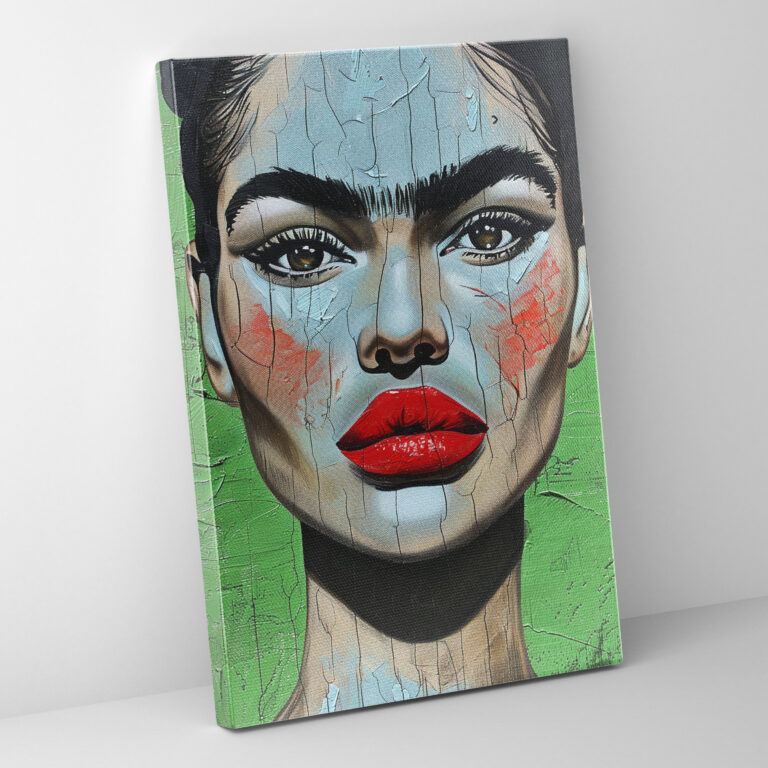 Frida Kahlo Style Canvas Print - Frida Kahlo, Home Decoration, Frida Kahlo Style, Canvas Print