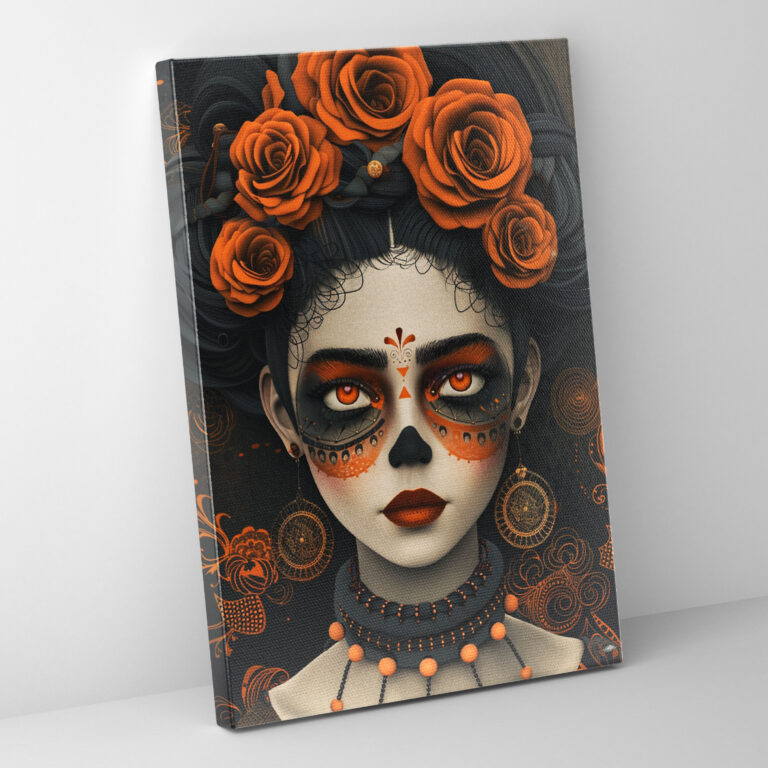 Frida Kahlo Style Canvas Print - Frida Kahlo, Canvas, Home Decoration, Wall Art