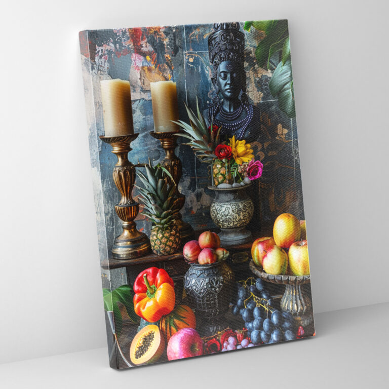 Symbolic Frida Kahlo Style Canvas Print - Frida Kahlo, Frida Kahlo Style, Wall Art, Symbolic
