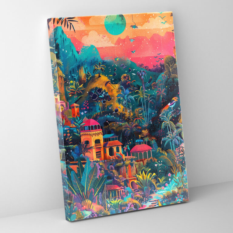 Dreamlike Frida Kahlo Style Canvas Print - Frida Kahlo, Wall Art, Canvas Print, Home Decoration