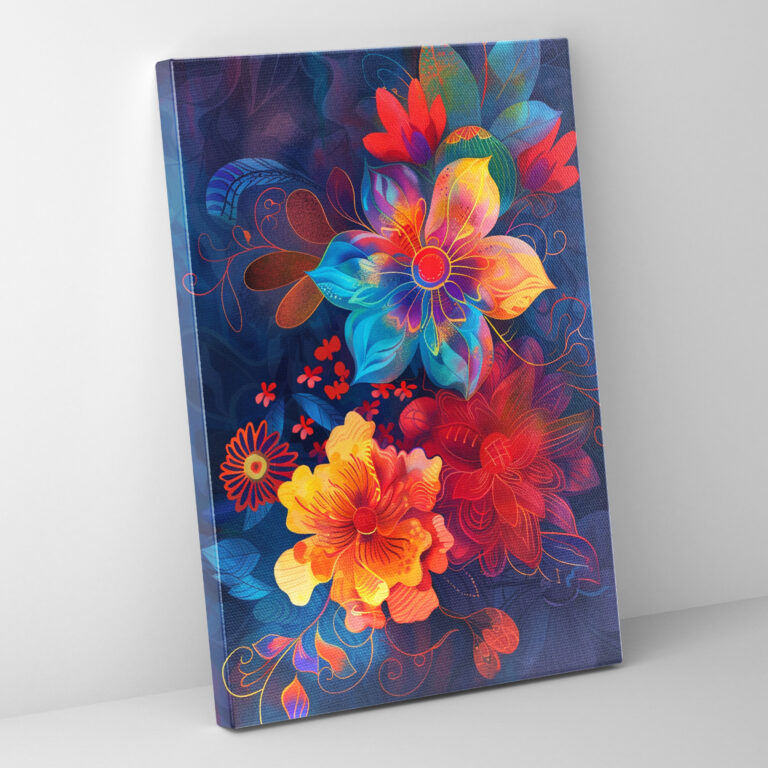 Frida Kahlo Style Canvas Print - Frida Kahlo, Wall Art, Home Decoration, Wall Decoration