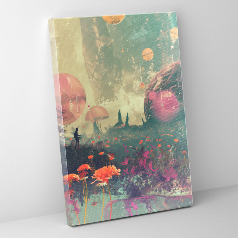Frida Kahlo Style Canvas Print - Frida Kahlo, Canvas Wall Art, Canvas Print, Frida Kahlo Style