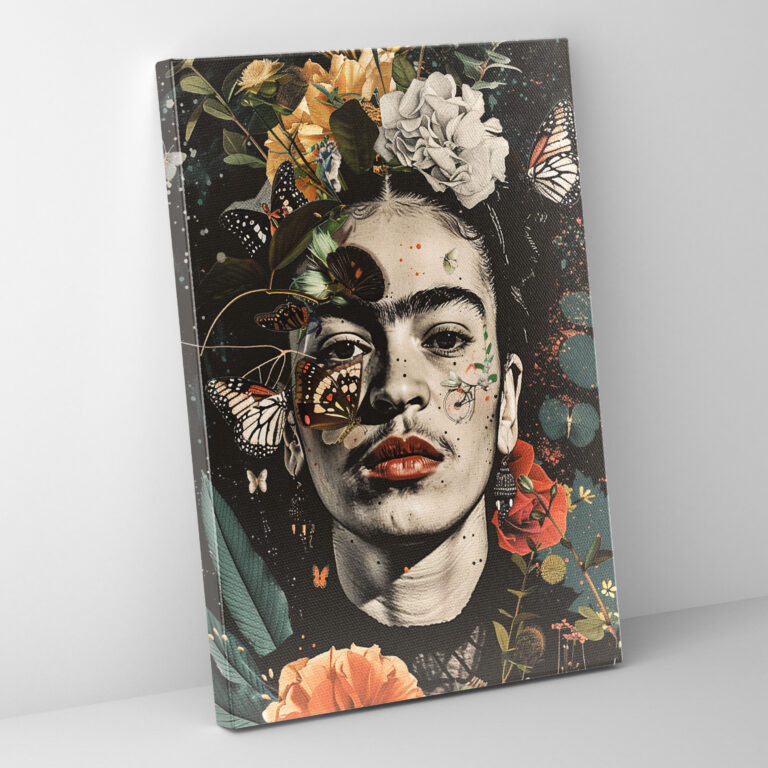 Frida Kahlo Style Wall Art - Frida Kahlo, Canvas, Wall Decoration, Frida Kahlo Style