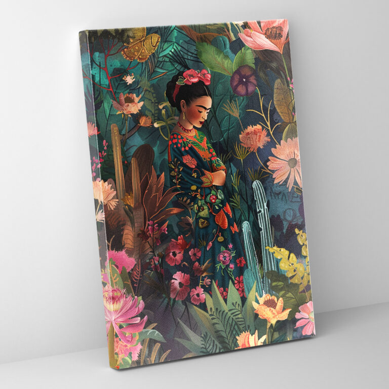 Frida Kahlo Style Canvas Print - Frida Kahlo, Wall Decoration, Canvas, Frida Kahlo Style