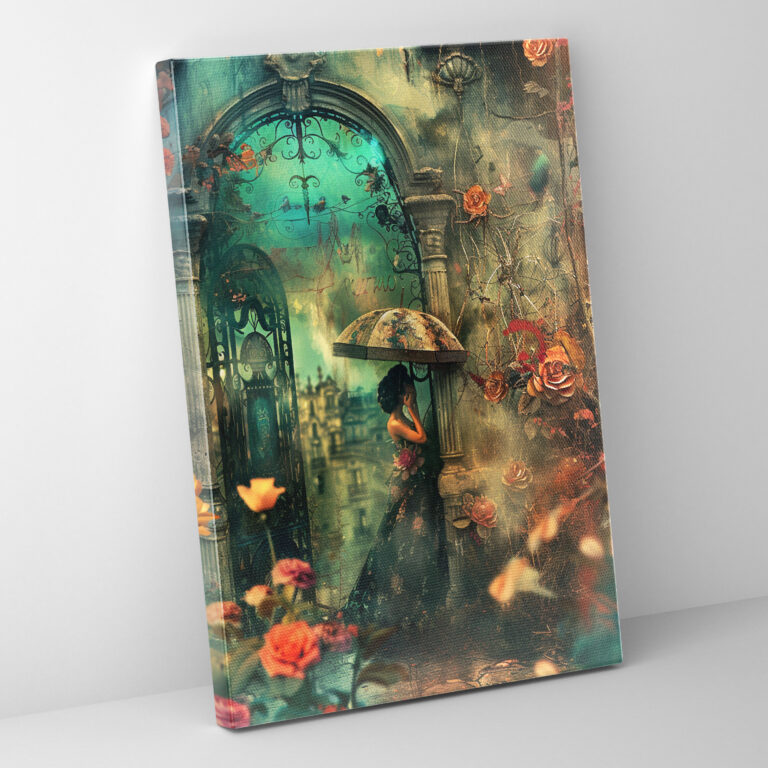 Frida Kahlo Style Canvas Print - Frida Kahlo, Frida Kahlo Style, Canvas Wall Art, Wall Decoration