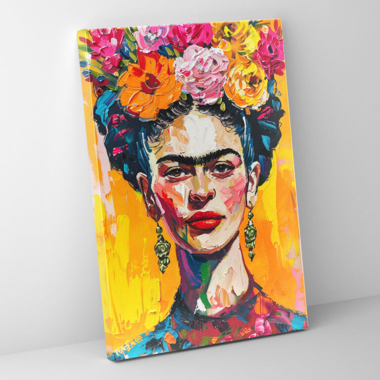 Frida Kahlo Style Canvas Wall Art - Frida Kahlo, Wall Decoration, Canvas Print, Frida Kahlo Style