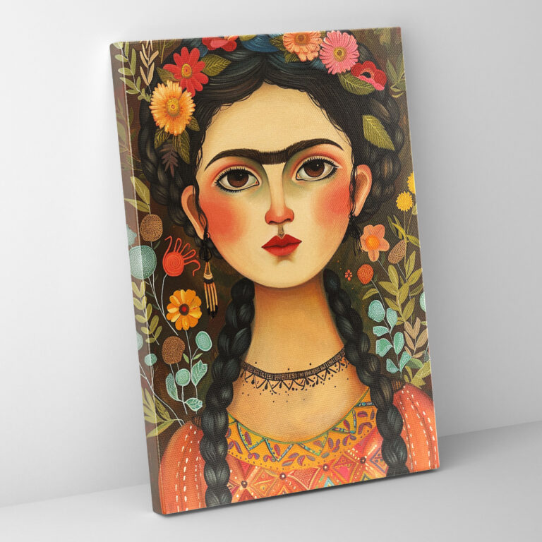 Frida Kahlo Style Home Decoration - Frida Kahlo, Canvas Wall Art, Wall Decoration, Wall Art