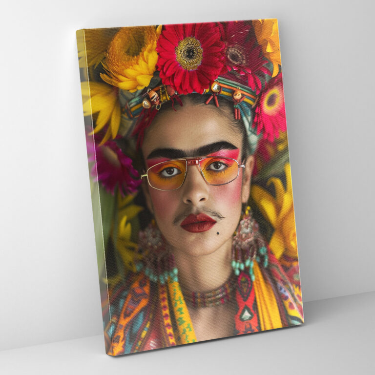 Frida Kahlo Style Wall Art - Frida Kahlo, Frida Kahlo Style, Wall Art, Canvas Wall Art