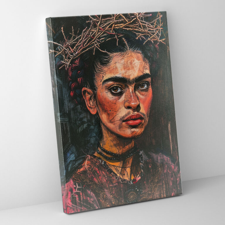 Frida Kahlo Style Wall Art - Frida Kahlo, Canvas, Wall Decoration, Wall Art