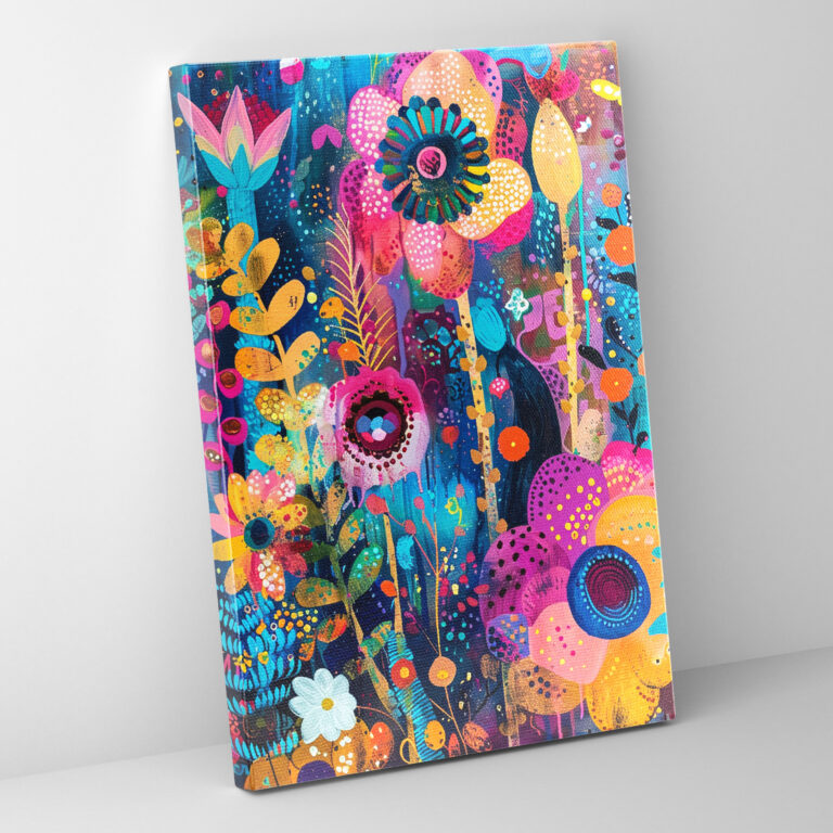Frida Kahlo Style Wall Art - Frida Kahlo, Wall Decoration, Wall Art, Canvas Print