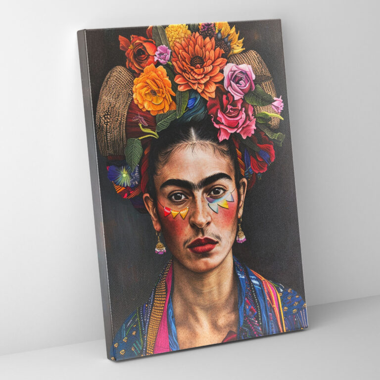 Frida Kahlo Style Canvas Print - Frida Kahlo, Canvas Print, Frida Kahlo Style, Wall Decoration