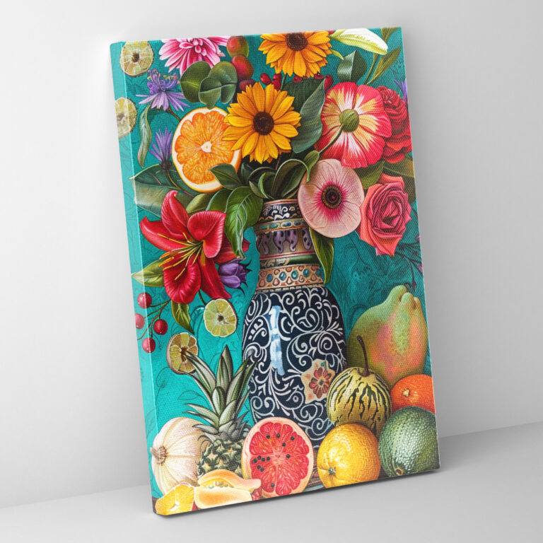 Frida Kahlo Style Canvas Print - Frida Kahlo, Canvas, Wall Art, Home Decoration