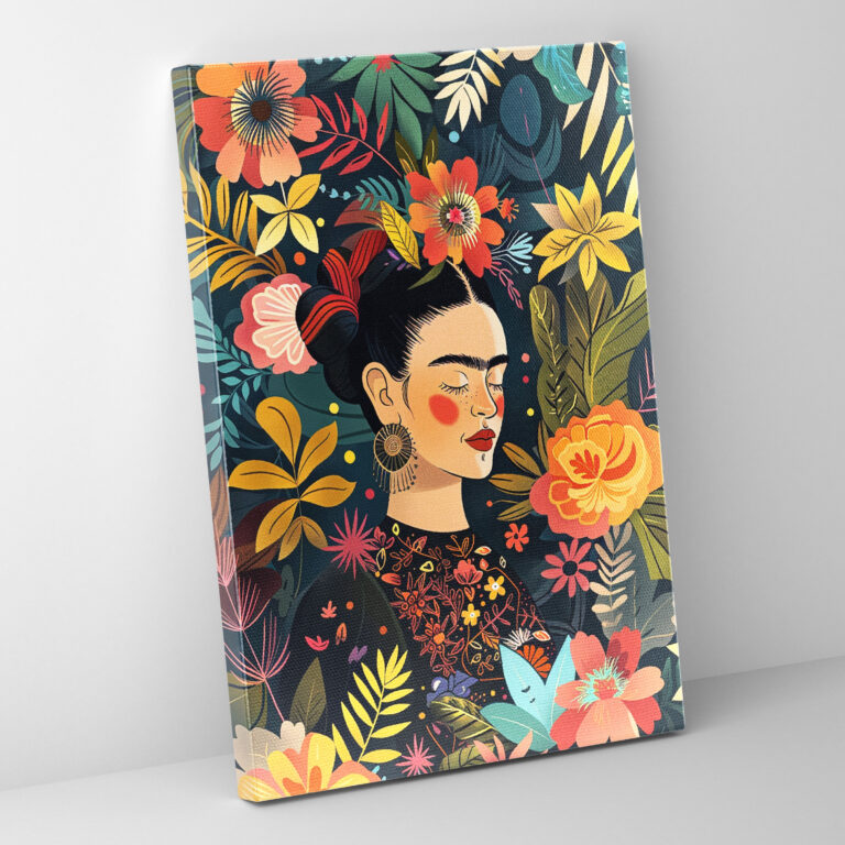Frida Kahlo Style Wall Art - Frida Kahlo, Home Decoration, Canvas Print, Frida Kahlo Style