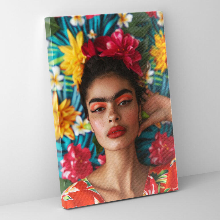 Frida Kahlo Style Wall Art - Frida Kahlo, Canvas Wall Art, Canvas Print, Wall Decoration