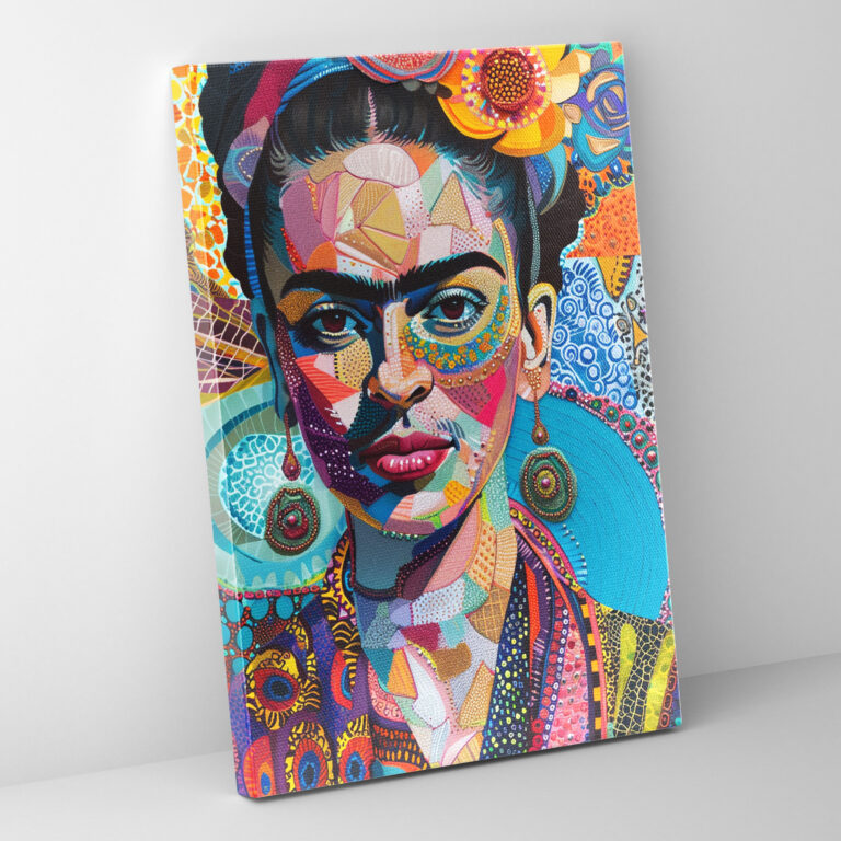 Frida Kahlo Style Canvas Print - Frida Kahlo, Wall Decoration, Home Decoration, Canvas