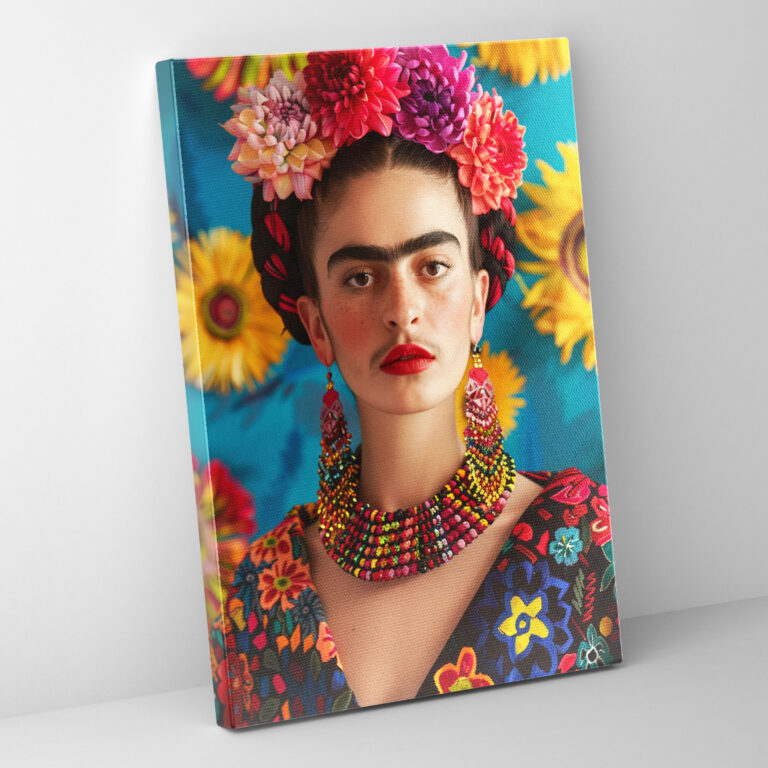Frida Kahlo Style Wall Decoration - Frida Kahlo, Canvas Print, Canvas Wall Art, Wall Decoration