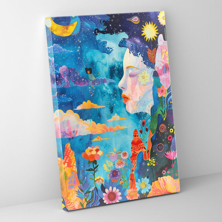 Frida Kahlo Style Wall Art - Frida Kahlo, Canvas Wall Art, Wall Decoration, Frida Kahlo Style