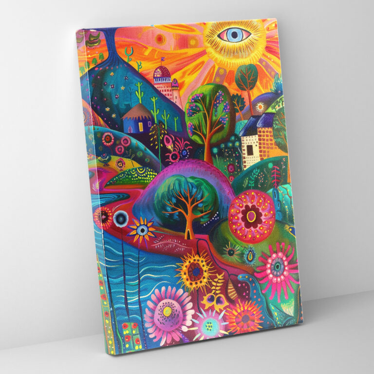 Frida Kahlo Style Wall Art - Frida Kahlo, Home Decoration, Frida Kahlo Style, Canvas Print