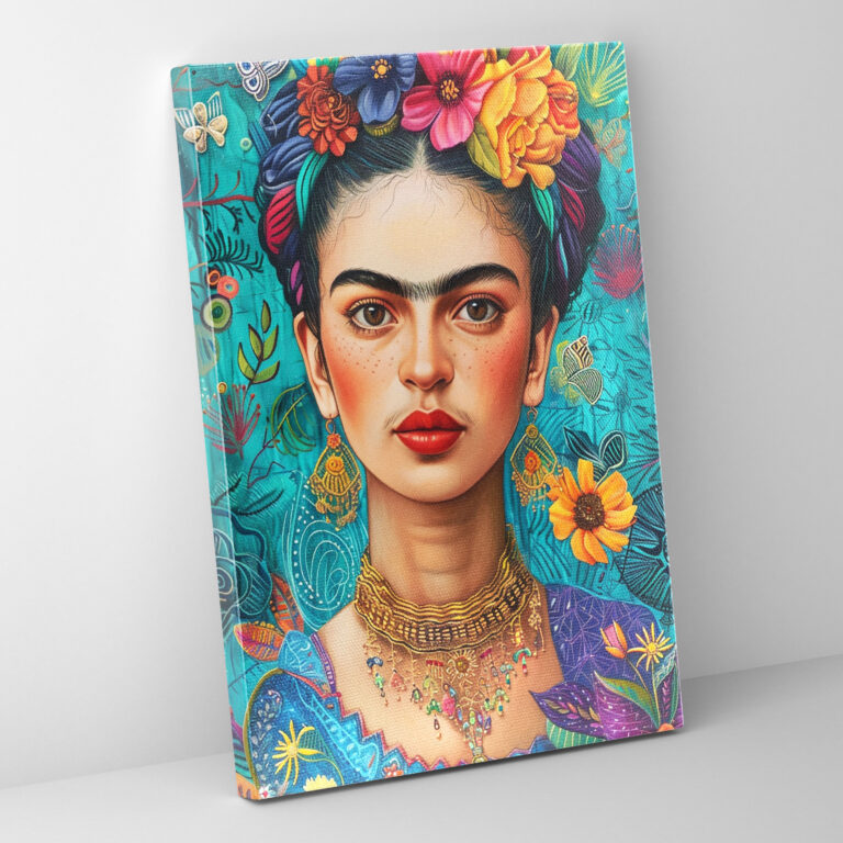Frida Kahlo Style Canvas Print - Frida Kahlo, Canvas, Wall Art, Canvas Wall Art