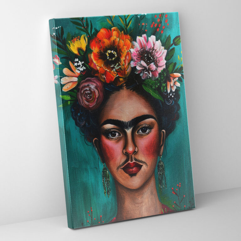 Frida Kahlo Style Canvas Print - Frida Kahlo, Frida Kahlo Style, Canvas Wall Art, Canvas Print