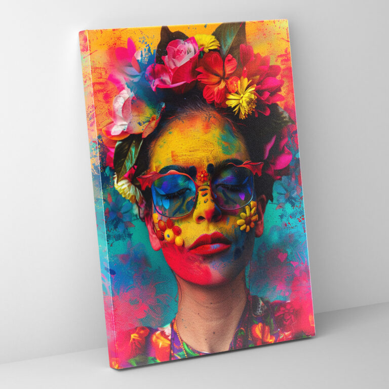 Frida Kahlo Style Wall Art - Frida Kahlo, Canvas Wall Art, Canvas, Wall Decoration