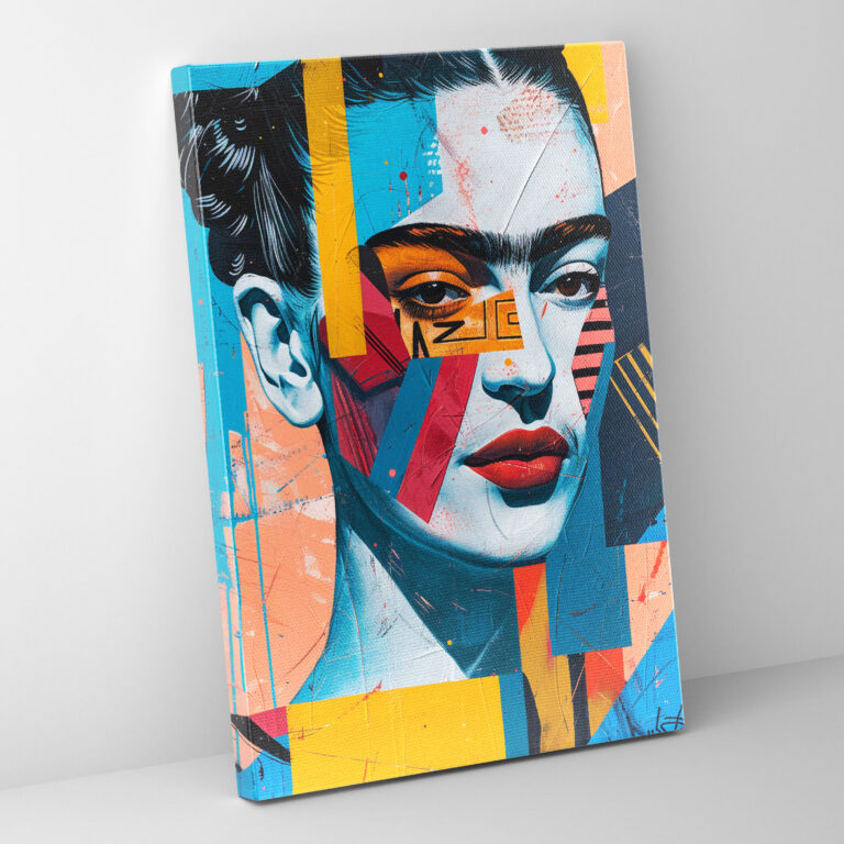 Frida Kahlo Style Canvas Print - Frida Kahlo, Wall Art, Frida Kahlo Style, Canvas