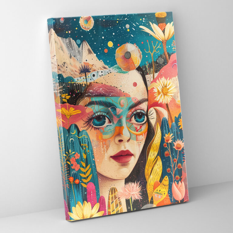 Frida Kahlo Style Wall Art - Frida Kahlo, Canvas Wall Art, Home Decoration, Frida Kahlo Style