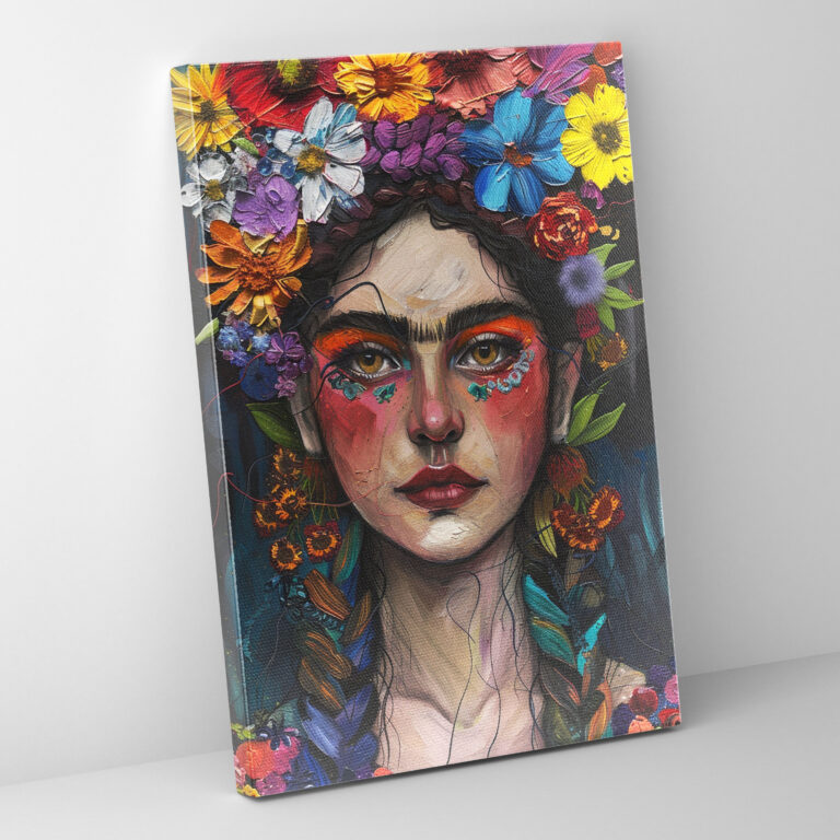 Frida Kahlo Style Canvas Print - Frida Kahlo, Frida Kahlo Style, Canvas, Canvas Wall Art