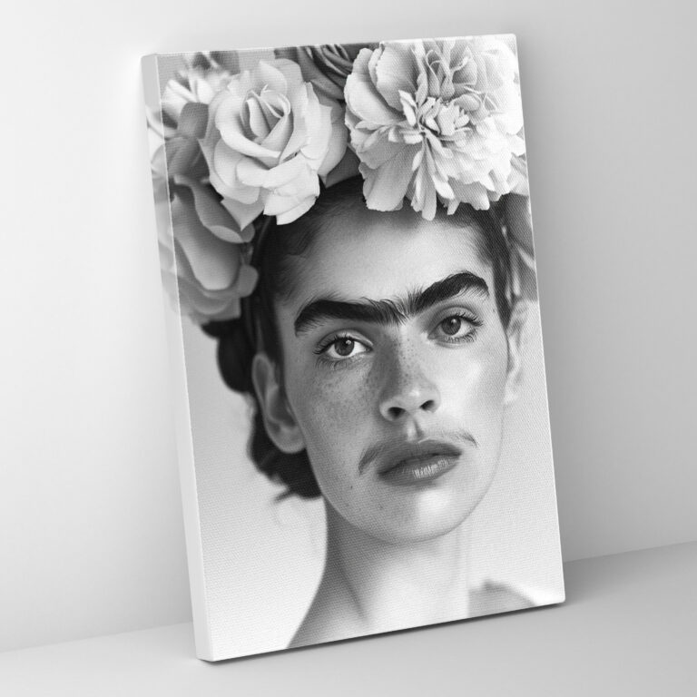 Frida Kahlo Style Canvas Print - Frida Kahlo, Wall Art, Canvas Print, Canvas Wall Art