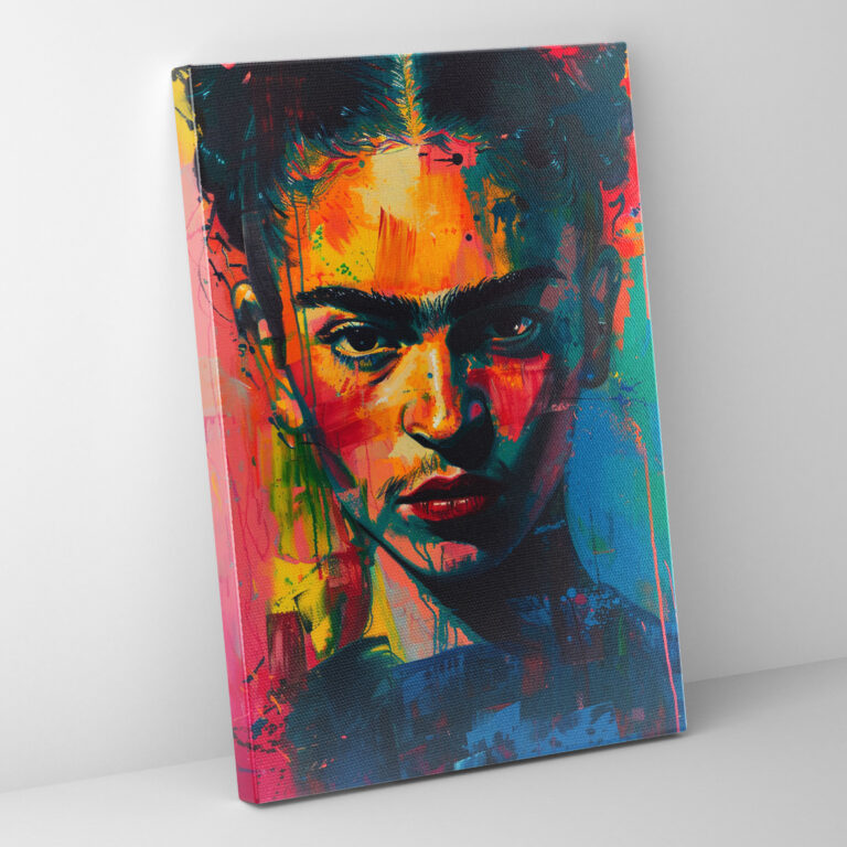 Frida Kahlo Style Canvas Wall Art - Frida Kahlo, Canvas Wall Art, Wall Decoration, Canvas