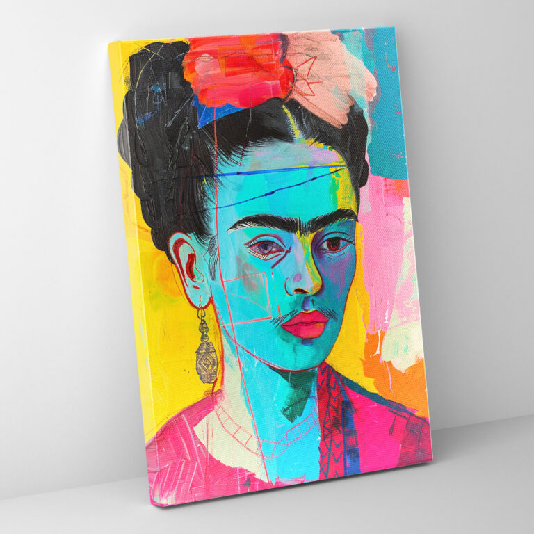 Frida Kahlo Style Wall Art - Frida Kahlo, Wall Decoration, Wall Art, Canvas