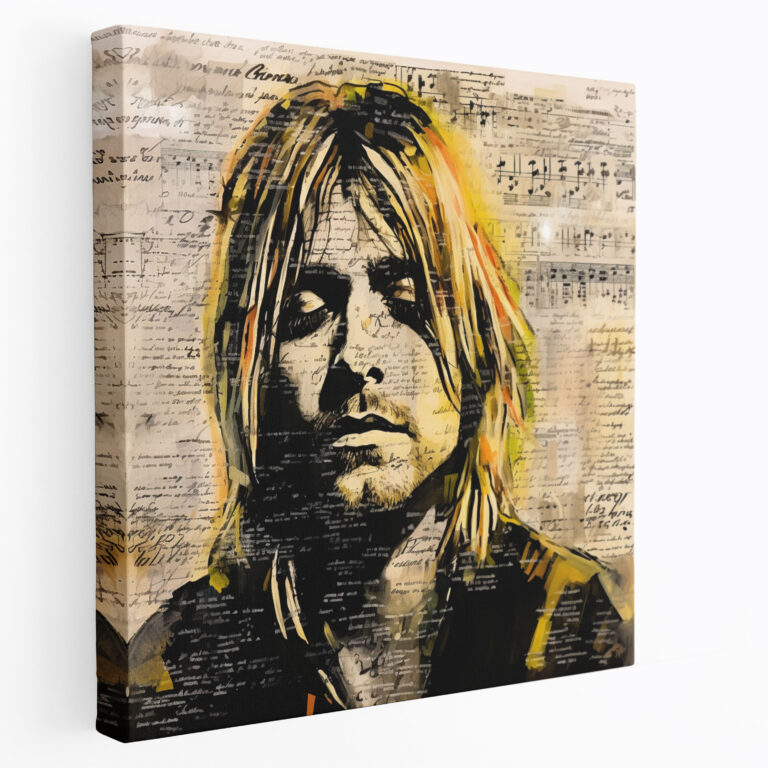 Kurt Cobain Handwritten Lyrics Glass Print - Kurt Cobain, Kurt Cobain, Glass Art, Musical Poetry