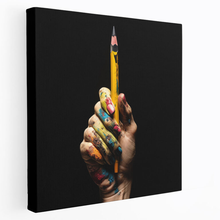 Kurt Cobain Creative Hand Glass Print - Kurt Cobain, Unique Perspective, Home Decoration, Modern Art