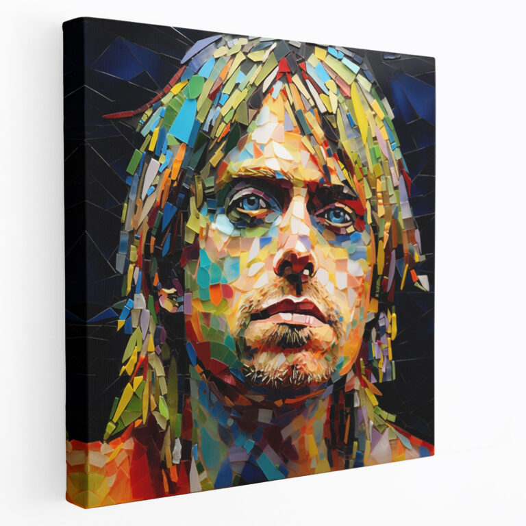 Kurt Cobain Glass Print - Kurt Cobain, Glass Wall Art, Home Decoration, Wall Decoration