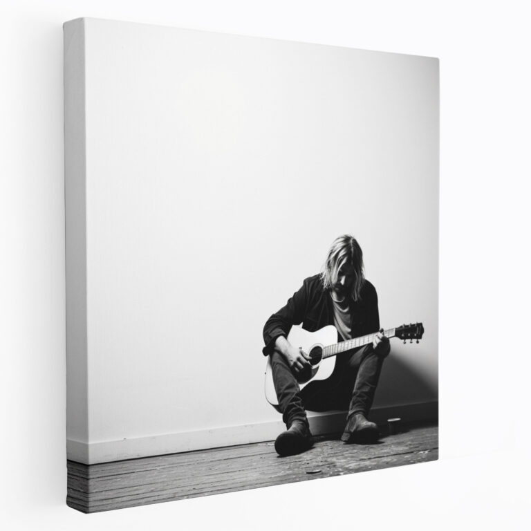 Kurt Cobain Glass Wall Art - Kurt Cobain, Modern Art, Minimalist Photography, Home Decoration