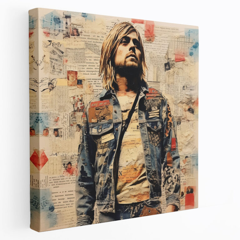 Kurt Cobain Glass Print - Kurt Cobain, Lyrically Meaningful, Home Decoration, Kurt Cobain