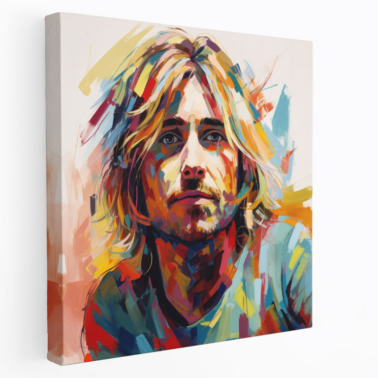 Kurt Cobain Glass Print - Kurt Cobain, Glass Art, Wall Decoration, Glass Print