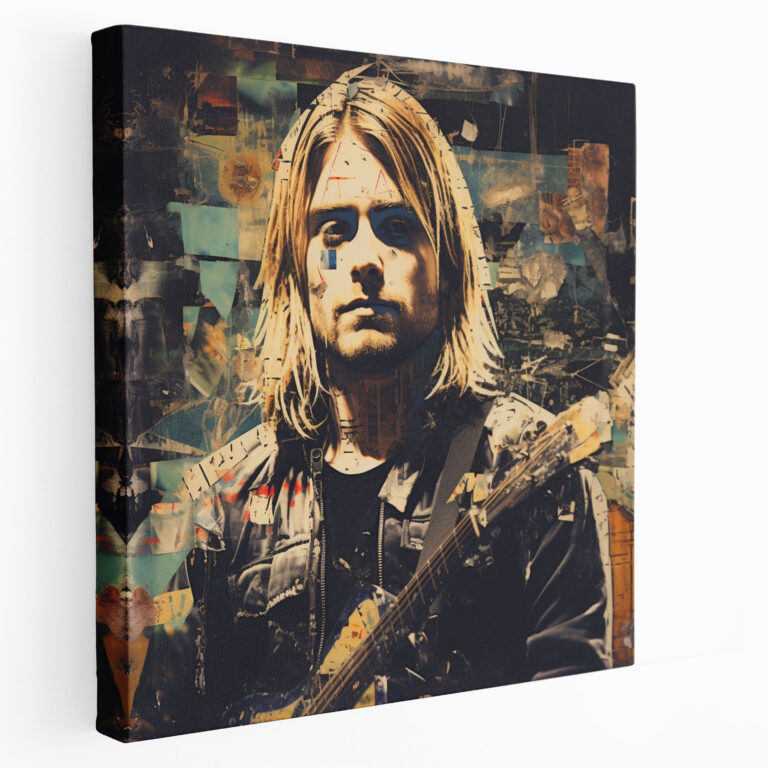 Kurt Cobain Glass Print - Grunge-Inspired Art - Kurt Cobain, Glass Art, Grunge, Glass Print