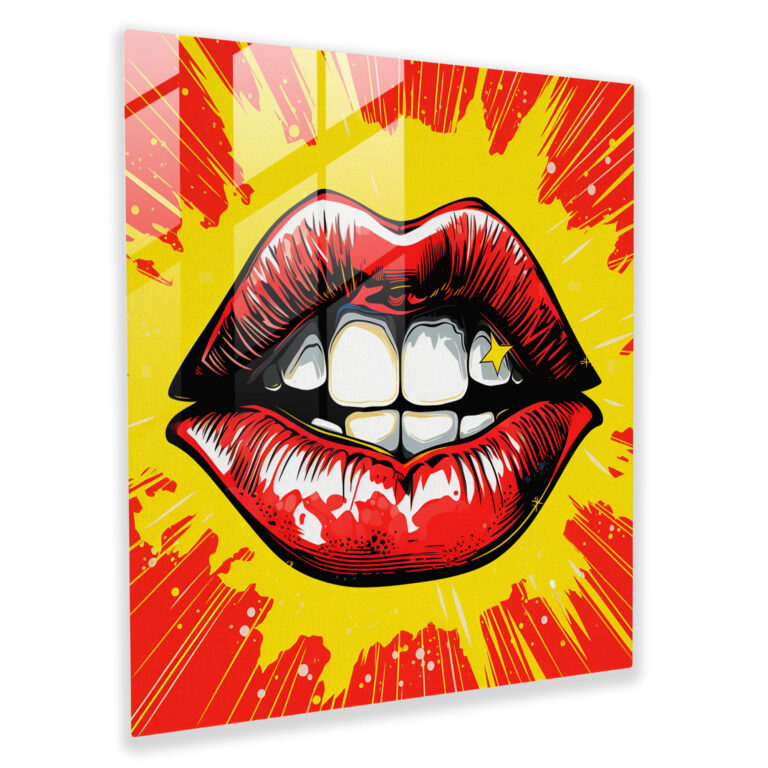 Electric Kiss - Glass Wall Art - Kiss, Glass Print, Glass Wall Art, Glass Art