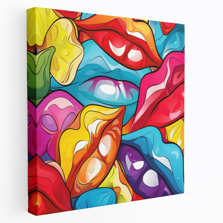 Kiss Wall Decoration - Diversity Of Love Canvas Print - Kiss, Canvas Print, Diversity Of Love, Kiss