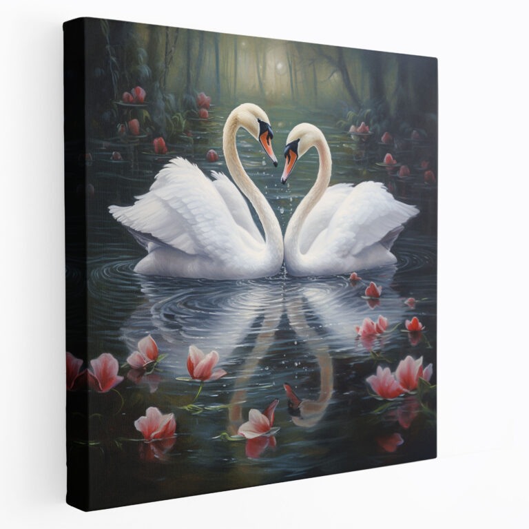 Kiss Canvas Print - Kiss, Canvas, Wall Art, Whimsical Painting