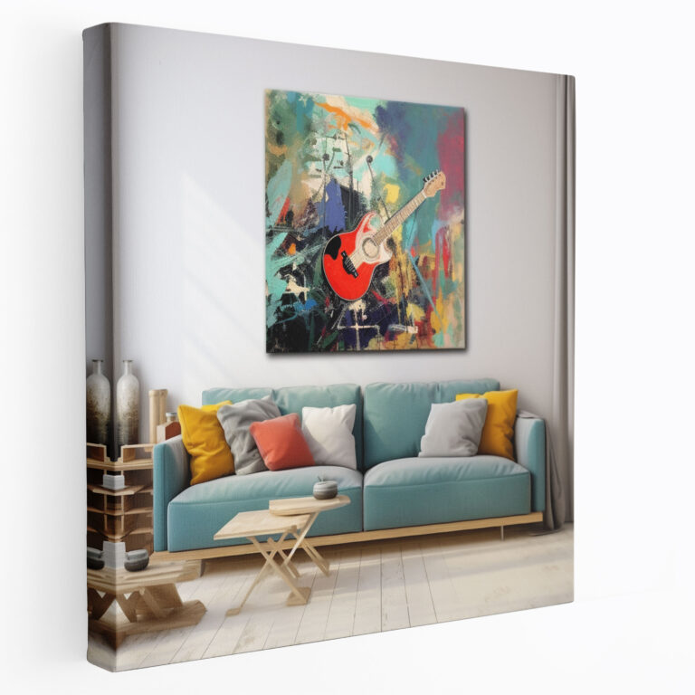 Kurt Cobain Canvas Print - Abstract Art Style Wall Art - Kurt Cobain, Musical Journey, Kurt Cobain, Wall Decoration