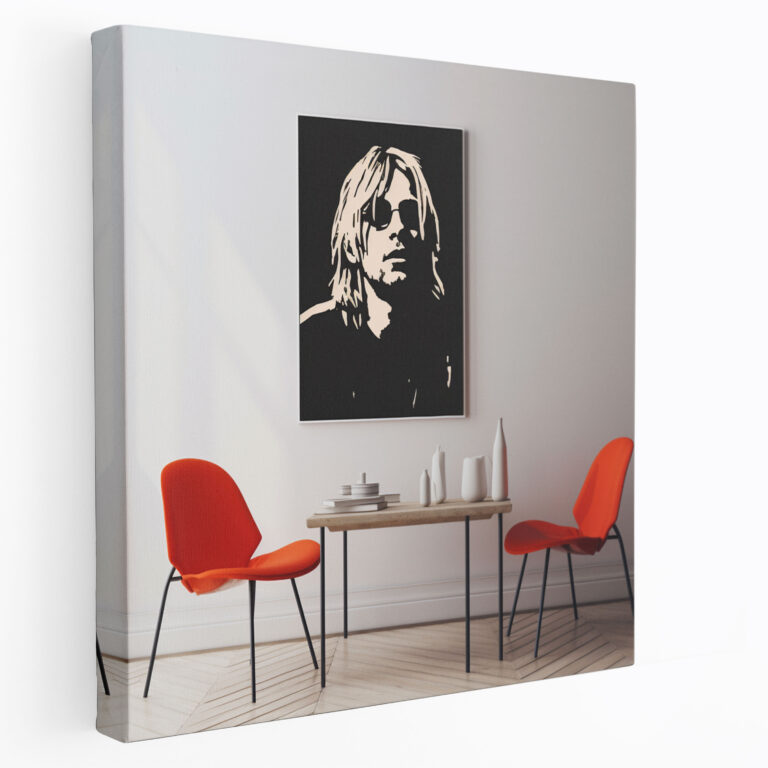 Kurt Cobain Canvas Print - Minimalistic Wall Art - Kurt Cobain, Kurt Cobain, Canvas Print, Wall Art