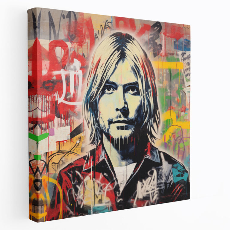 Kurt Cobain Wall Decoration - Kurt Cobain, Home Decoration, Wall Decoration, Rebellion