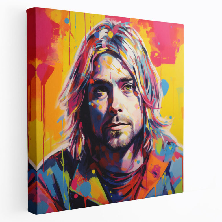 Kurt Cobain Canvas Print - Kurt Cobain, Wall Decoration, Wall Art, Pop Art