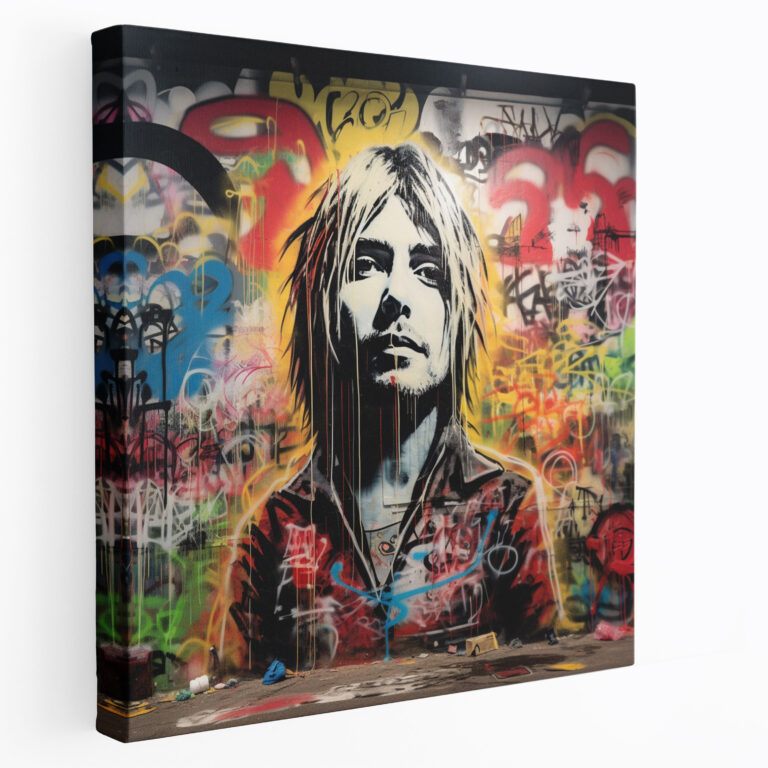 Kurt Cobain Wall Art - Kurt Cobain, Canvas Wall Art, Wall Decoration, Home Decoration