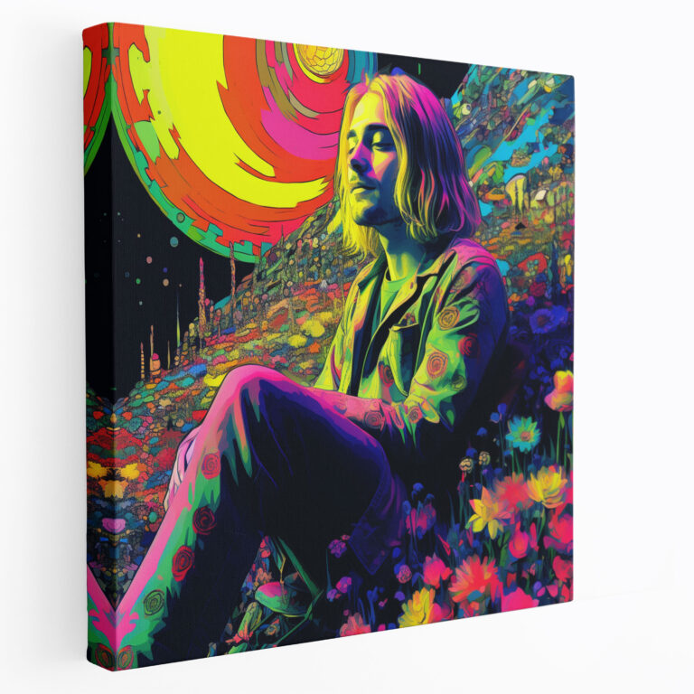 Kurt Cobain Canvas Print - Kurt Cobain, Wall Art, Artistic Imagination, Canvas Print